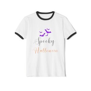 Spooky Halloween Cotton Ringer T-Shirt